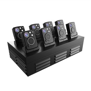 OEM Supply 8 Unit Police Body Worn Cameras Docking Station For Police Office Video Management